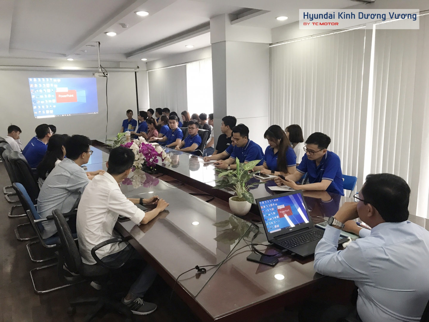 Hoạt động đào tạo của Phòng Kinh Doanh tại Hyundai Kinh Dương Vương
