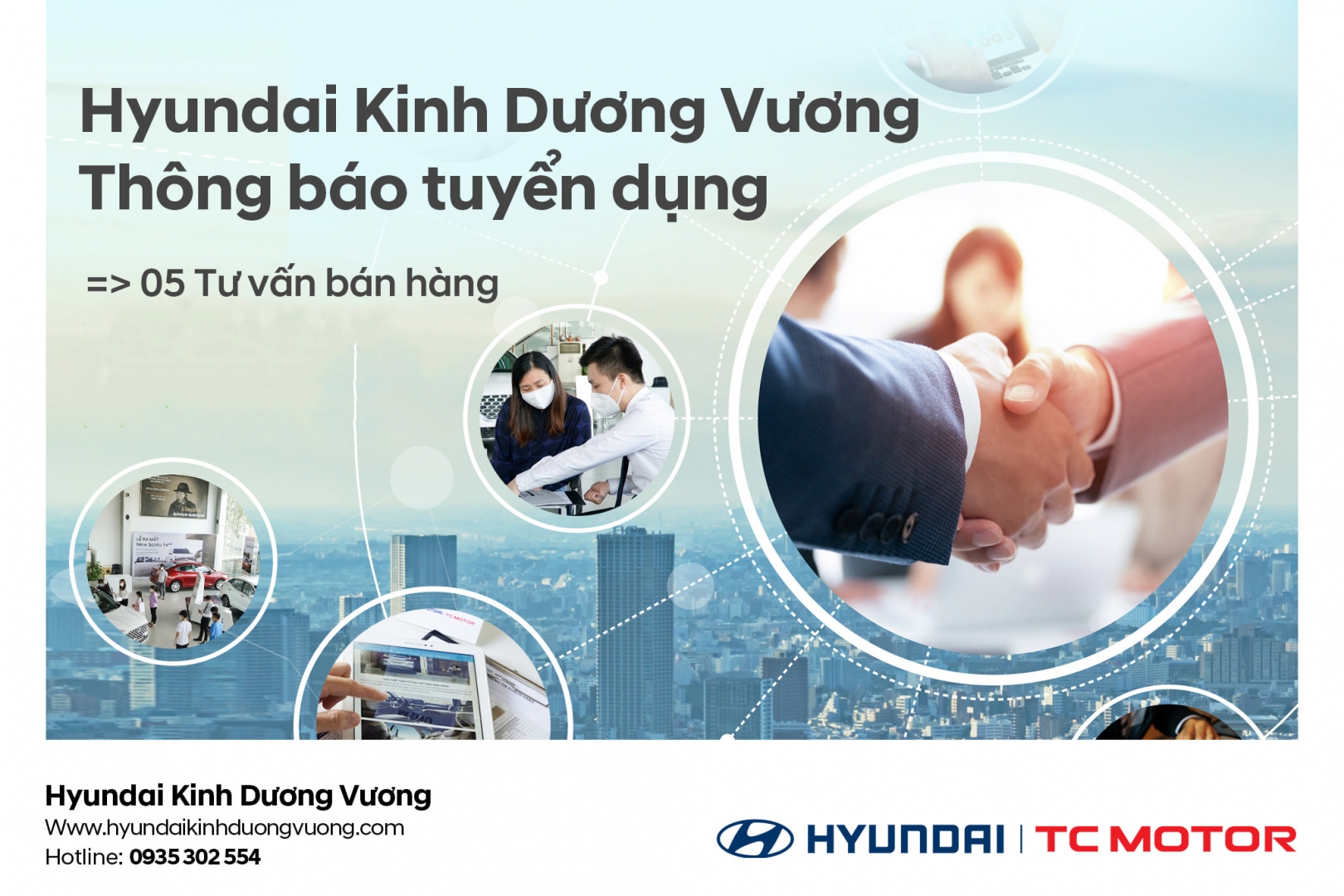  HYUNDAI KINH DƯƠNG VƯƠNG THÔNG BÁO TUYỂN DỤNG