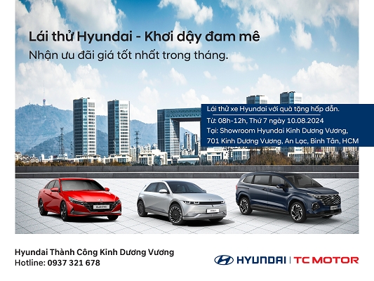 Lái thử Hyundai – Khơi dậy đam mê