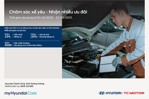 Chăm sóc xế yêu - nhận nhiều ưu đãi