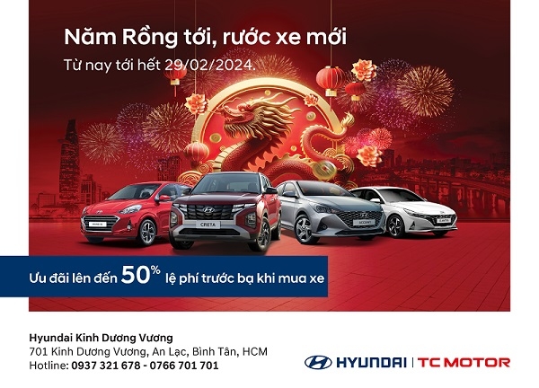 Hyundai Kinh Dương Vương Triển Khai Chương Trình Khuyến Mãi Tháng 2-2024