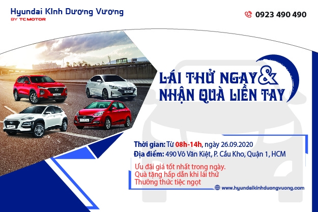 LÁI THỬ NGAY & NHẬN QUÀ LIỀN TAY