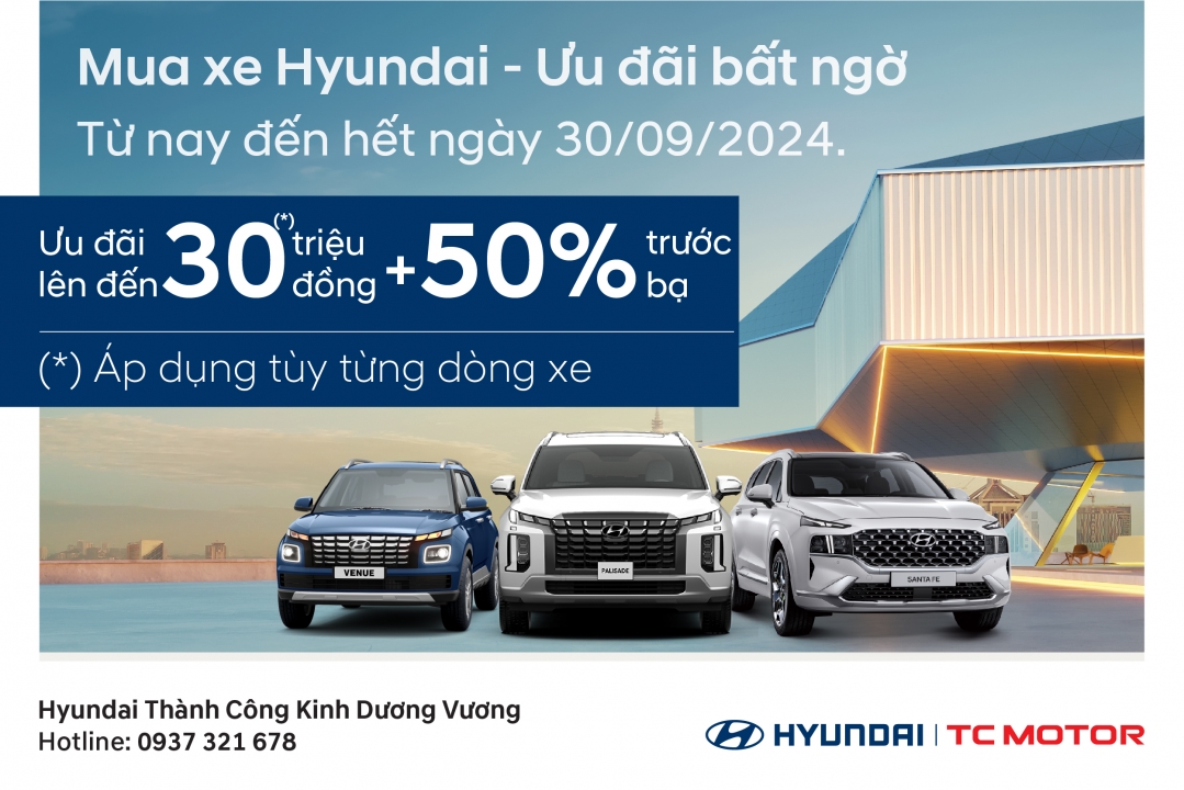 Mua xe Hyundai - Ưu đãi bất ngờ